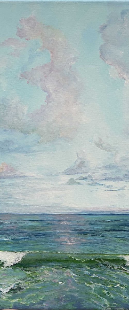 Green waves by Sandra Gebhardt-Hoepfner