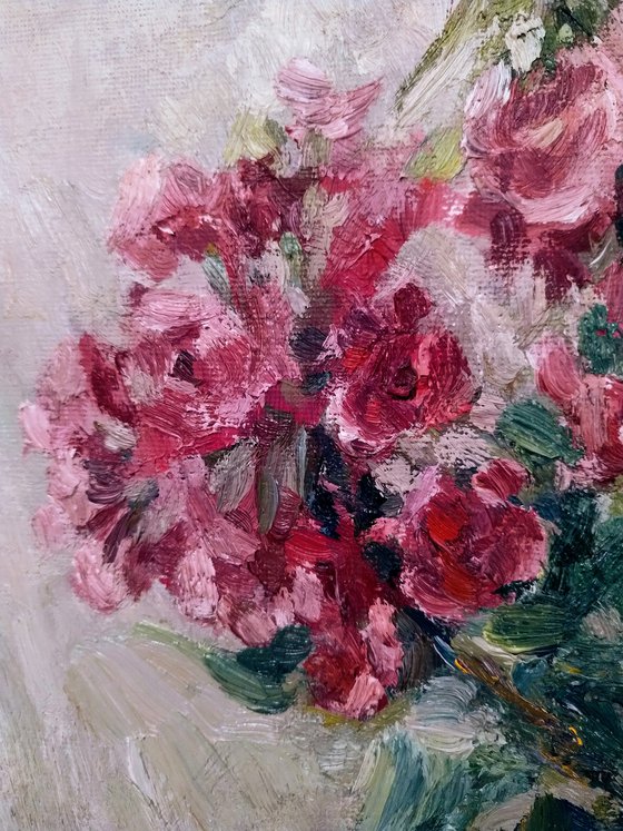 Bouquet. Original oil painting.