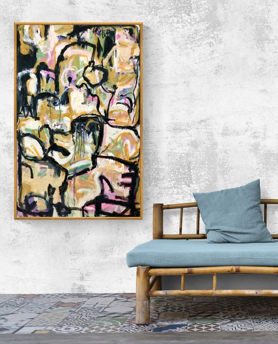 Il corsaro. Original abstract painting