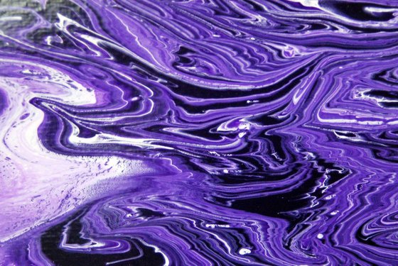 The purple ocean (matted artwork)