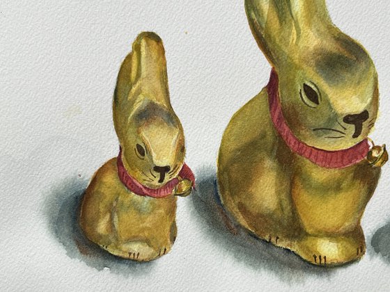 Lindt Easter Bunnies - Mom and kids 2
