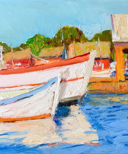Bright and Calm Day, Boats by Suren Nersisyan