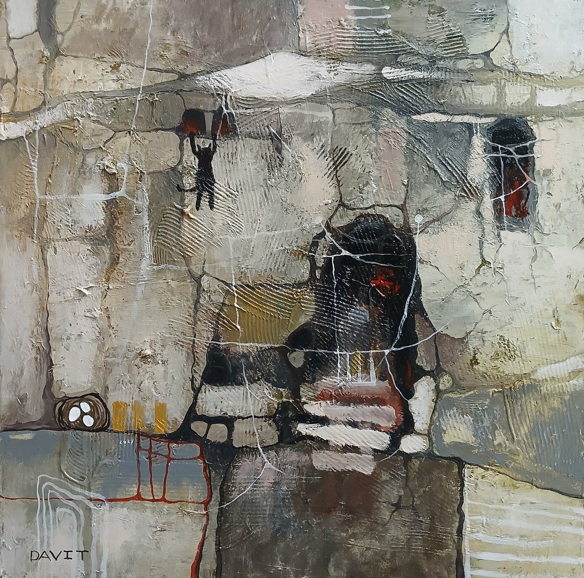 The Silent Theft By Davit Arstamyan, 24 X 24, Artwork For Sale On Artfinder