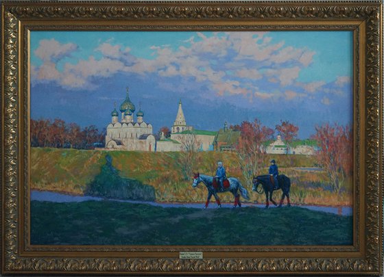 Suzdal. Horse riding