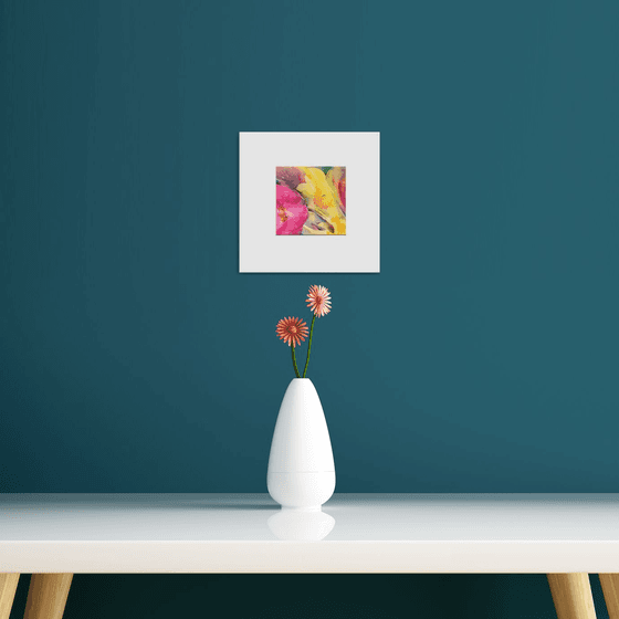 Floral Abstract mini painting