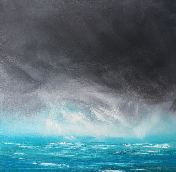 Courage, Seascape, stormy, medium gorgeous