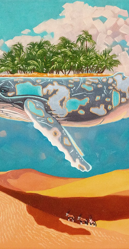 Whale oasis by Yue Zeng