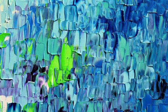 Relief Blue 35 - Large Abstract Ocean - Sea
