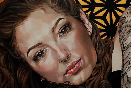 Black and Gold portrait ( Phoebe Moon)