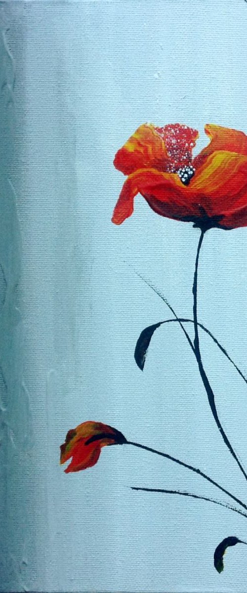 Modern Poppies by Marja Brown