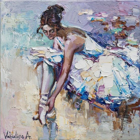 Ballerina - Original oil painting
