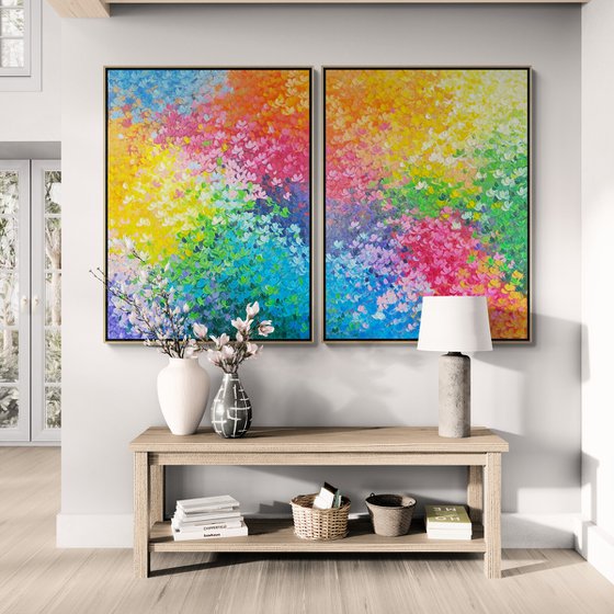 You Kissed Me In the Garden (Diptych)