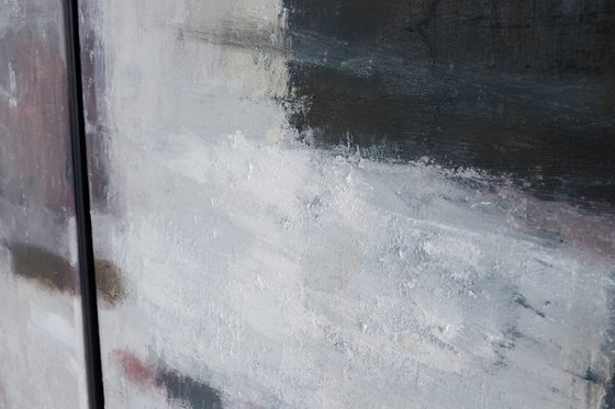 Raw white Dark Pearly Diptych