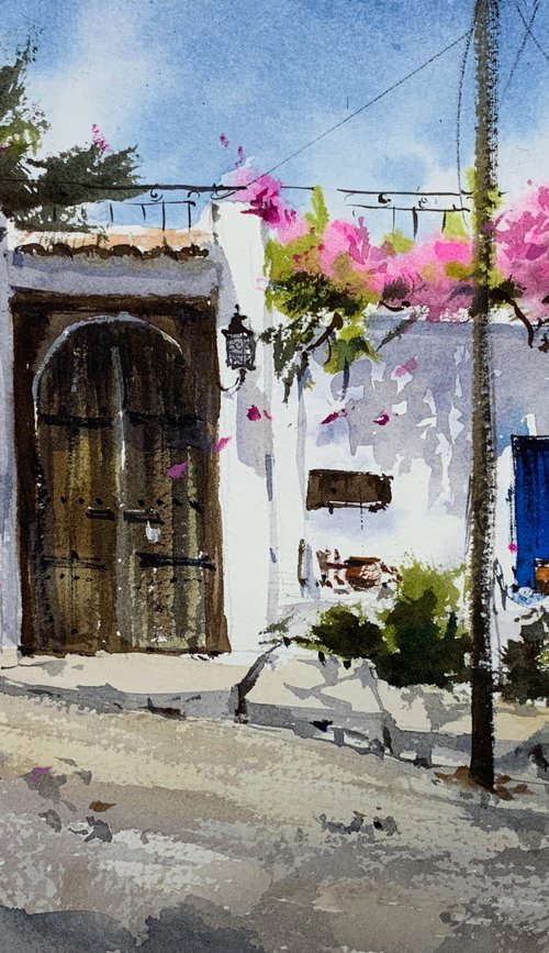 Greek village by Eugenia Gorbacheva