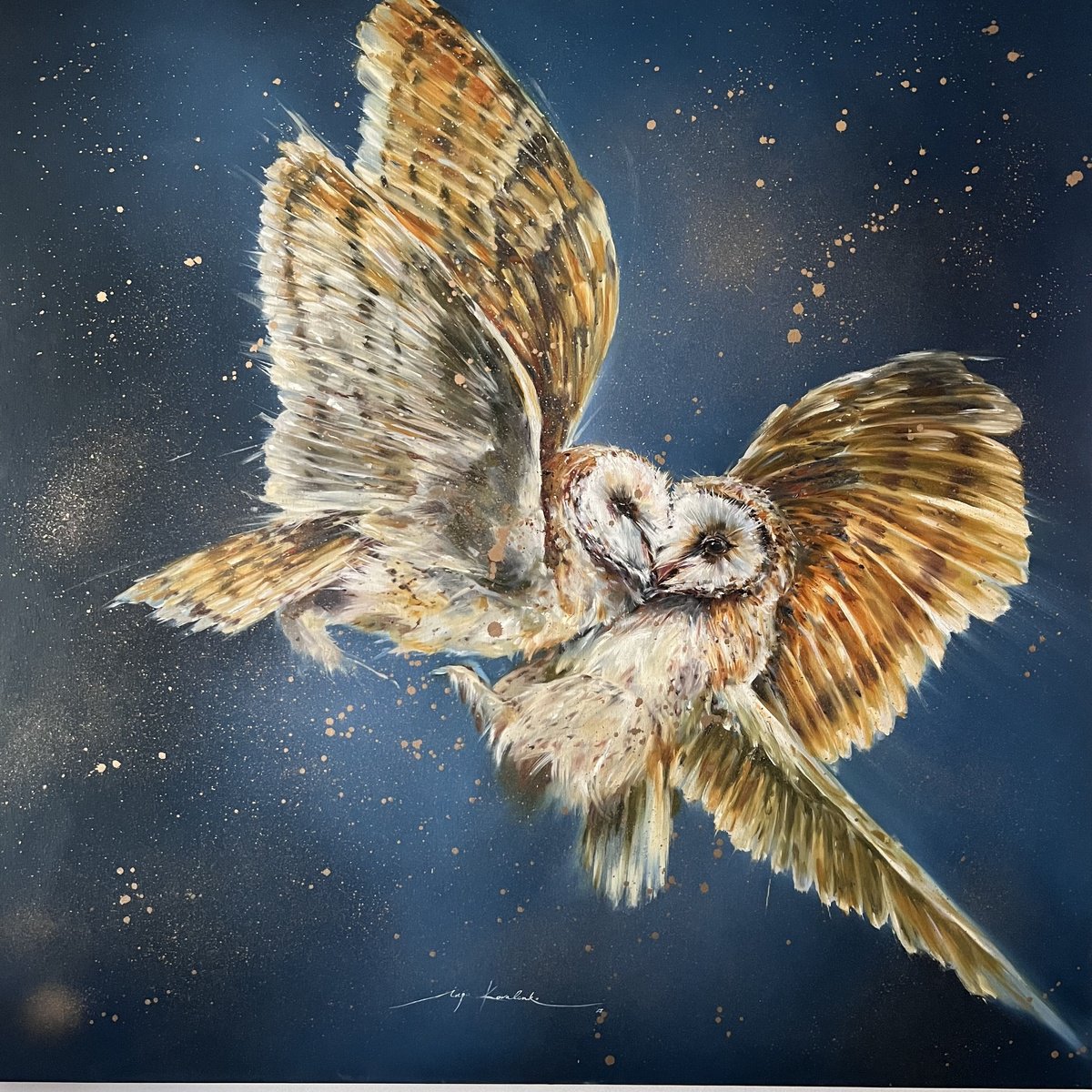 Owls. Eternal devotion and love. by Inga Kovalenko