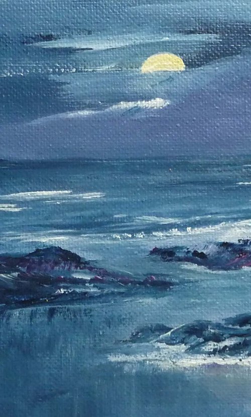 Nightfall at the Shore by Margaret Denholm