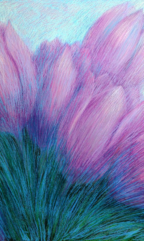 Violet Tulips by Rakhmet Redzhepov