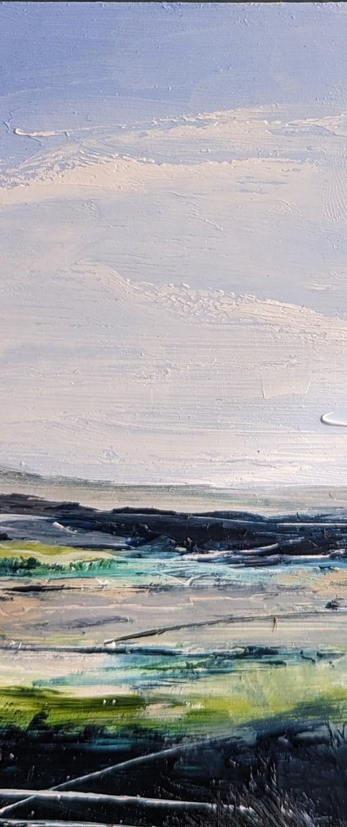 Miniature Abstract Chilterns Landscape #12 by Jo Earl