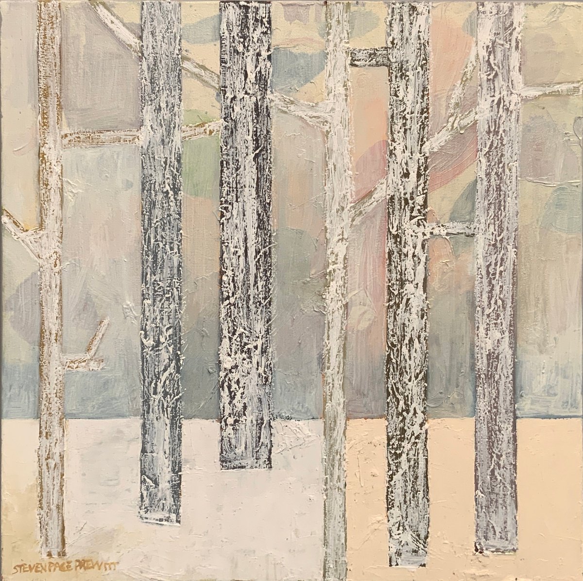 Snow All Day Such Small Flakes By Steven Page Prewitt, 24 X 24, Artwork For Sale On Artfinder