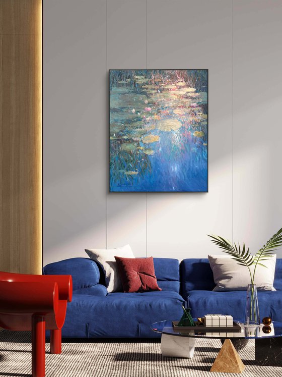 Water Lilies and Reflections