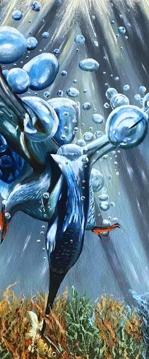 Kingfisher №5 by Elena Adele Dmitrenko