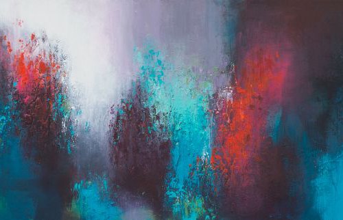 Teal with Red Heat by Paul Hillary