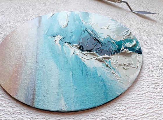 Abstract turquoise wave