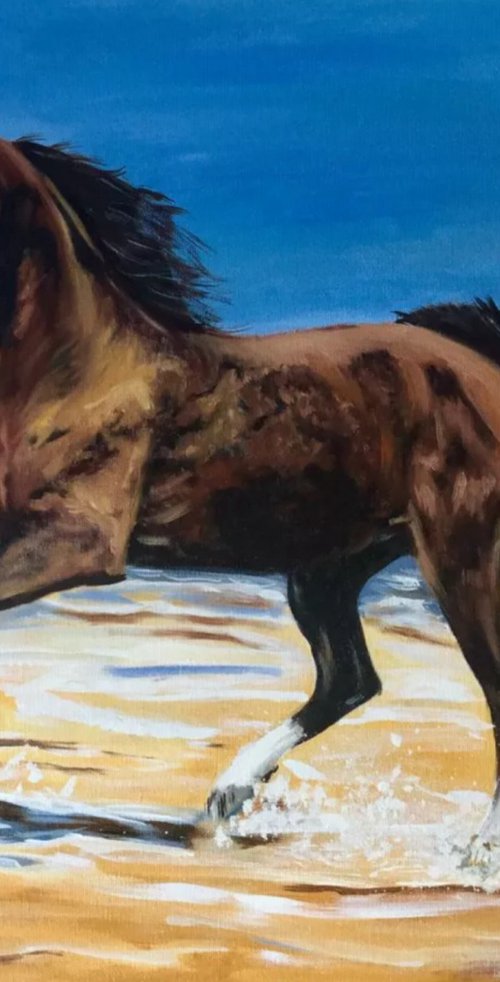 Galloping horse by Olga Koval