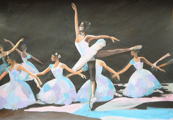 Ballerinas / 42 x 29.7 cm