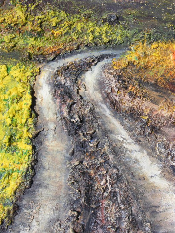 "Rural road in late autumn"