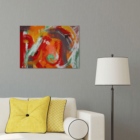 Abstraction. Color Game / Original Painting