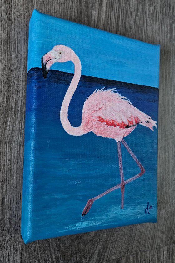 standing flamingo