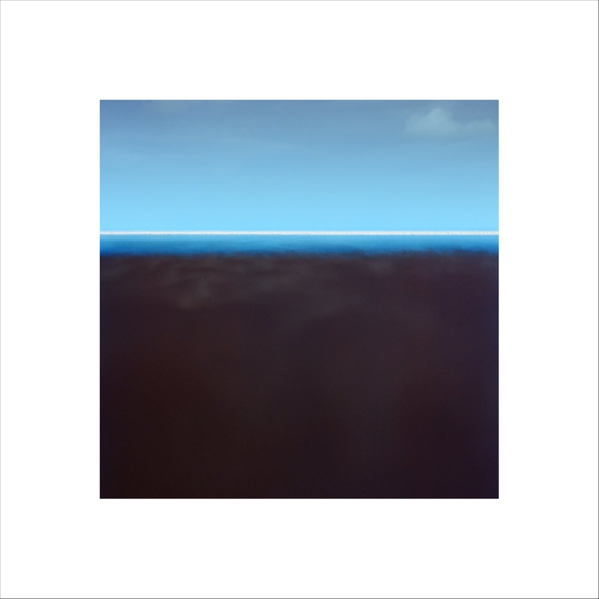 Abstract Landscape Photograph By Paul Harrison, 30 X 30", Shoreline 8, Original Artwork