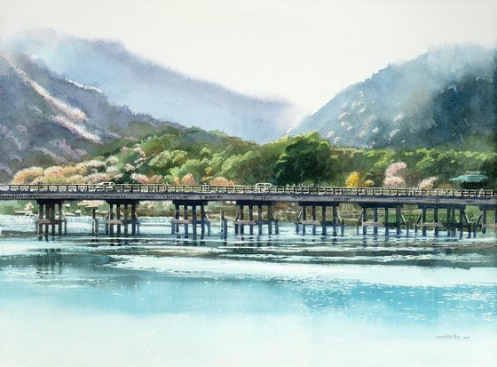 Togetsukyo Bridge in Arashiyama, Kyoto