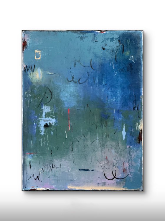 After The Blue 36x48 inches Abstract Painting