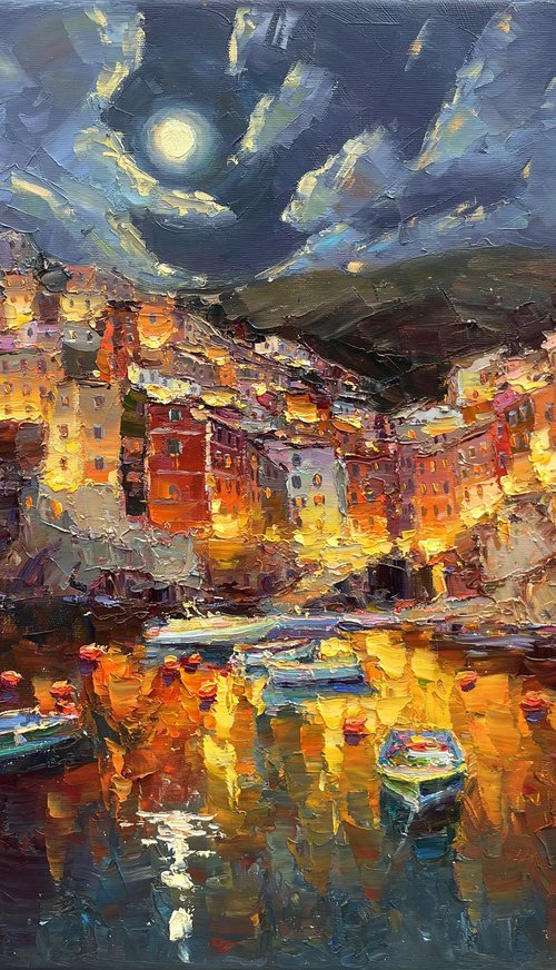 "Night city" by Evgeny Chernyakovsky