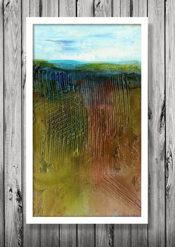 Land Of Souls 13 - Textural Landscape Painting by Kathy Morton Stanion