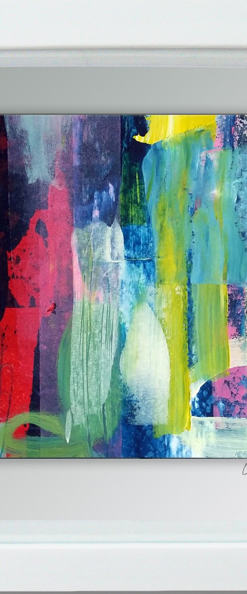 Vérité #10 -  Framed ready to hang original abstract by Carolynne Coulson