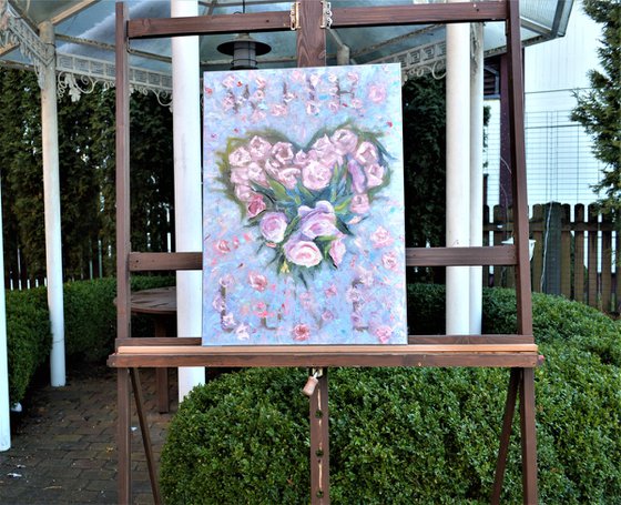 The Pulse of Origin: A Floral Heart