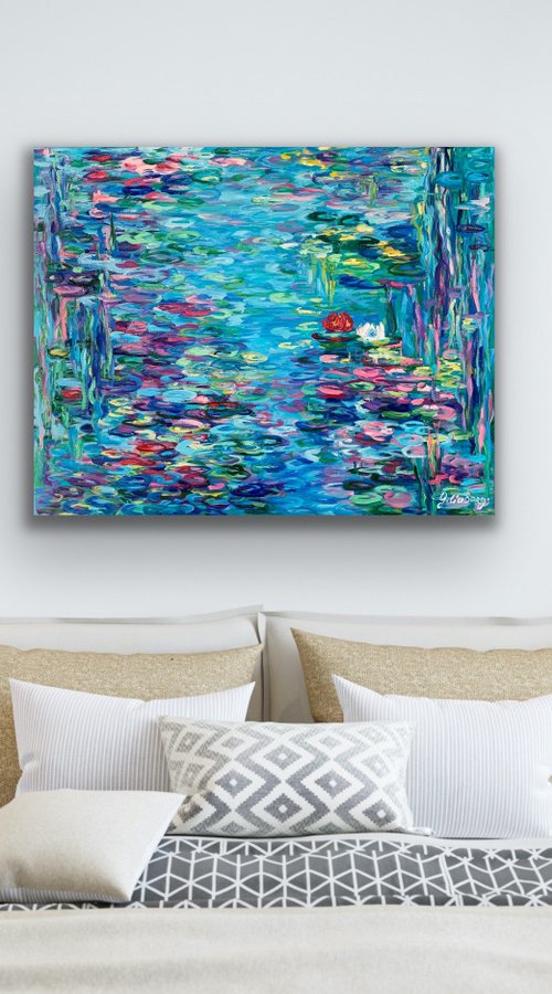 "Blooming pond in Giverny" by Julia Borg