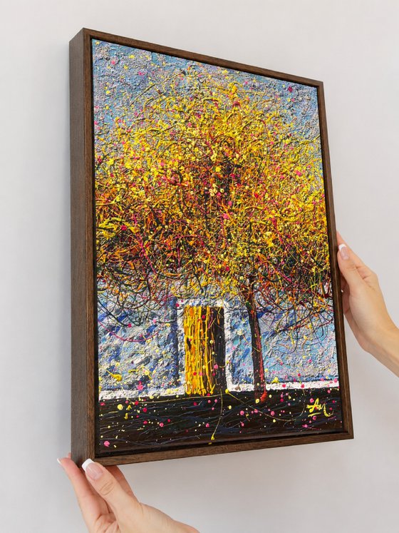 Under the Golden Canopy - Framed