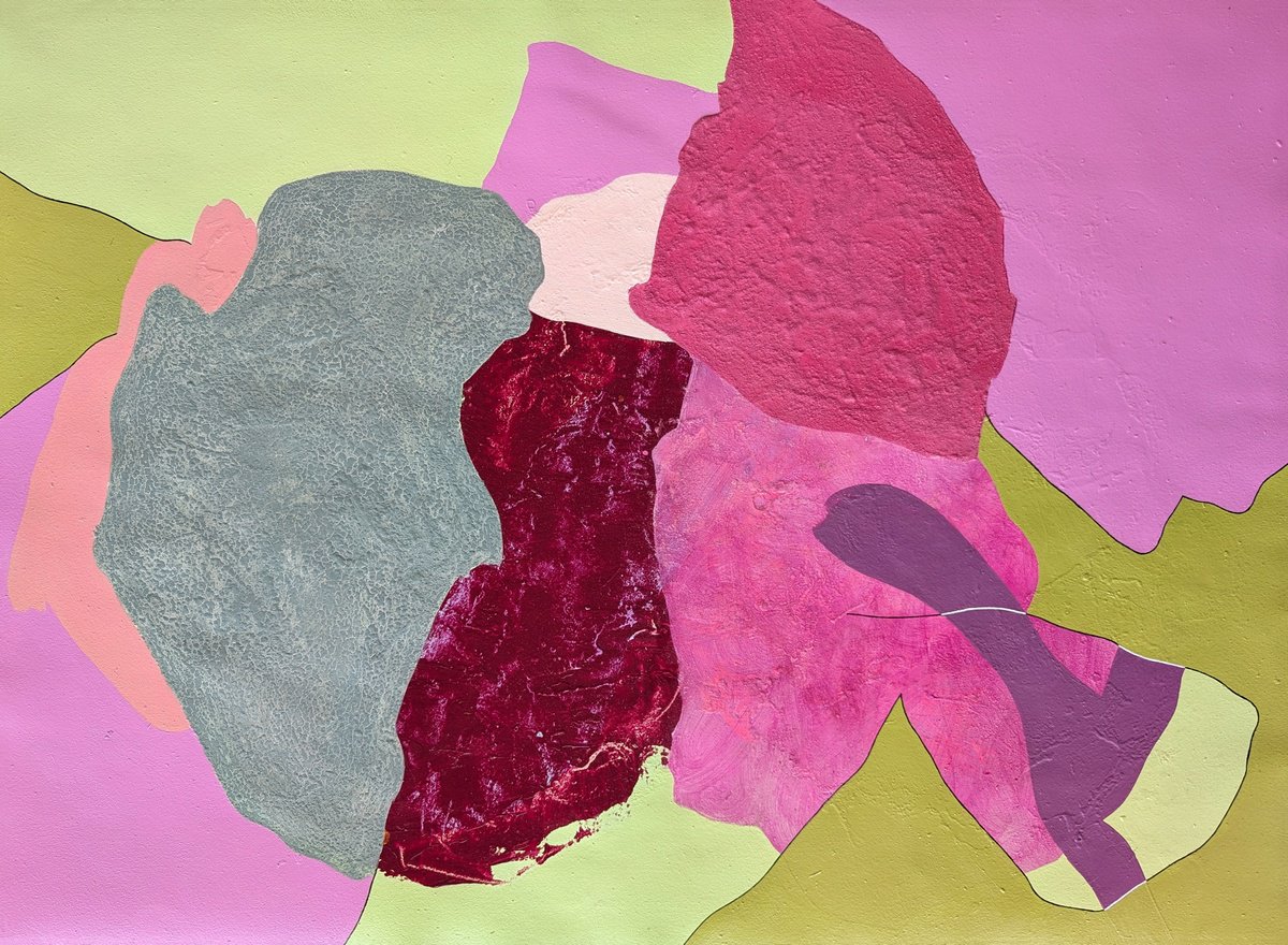 Abstract Painting By Smit Khond, 30 X 22", Sweet Tooth, Original Artwork