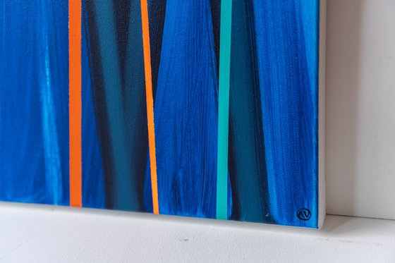 Abstract Spectrum in Blue 5 (AV Art)