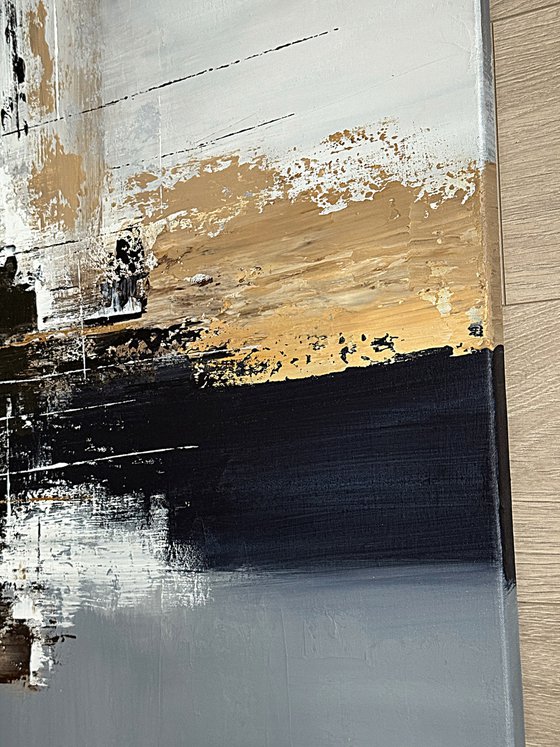 Balanced Axis. Square Contemporary Abstract