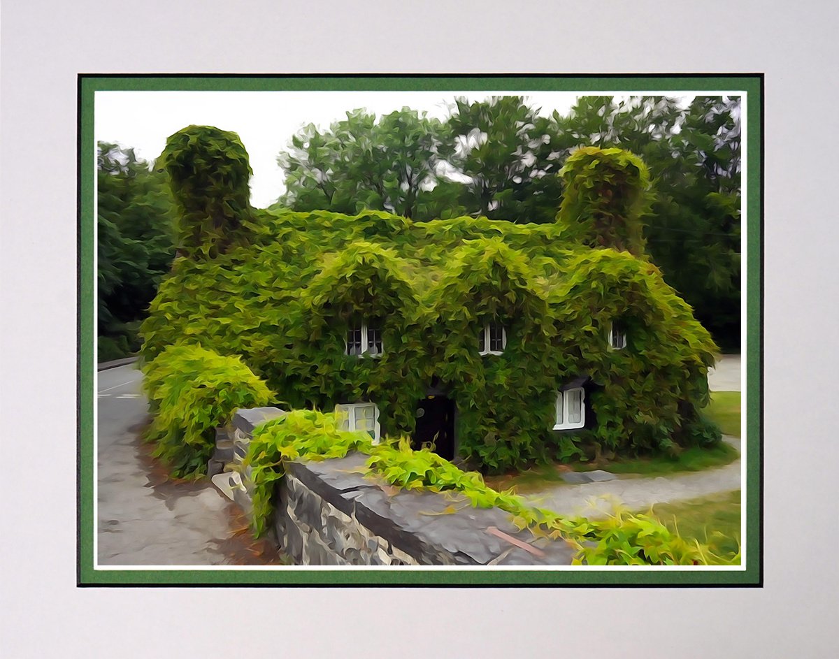 Fairy Tale Cottage Impressionistic by Robin Clarke