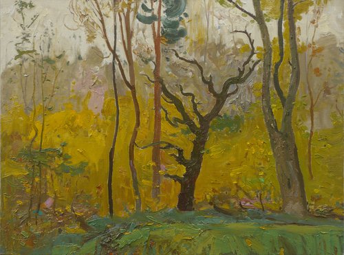 October. Trees in Yelovshchina by Victor Onyshchenko