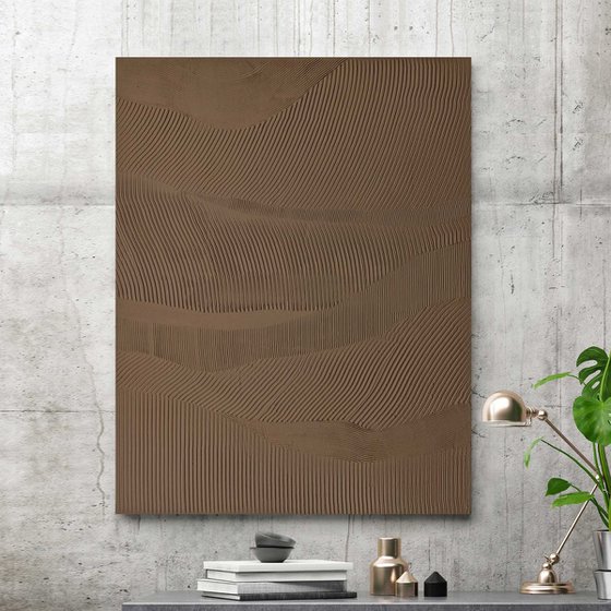 "Rye" Abstract high textured acrylic art