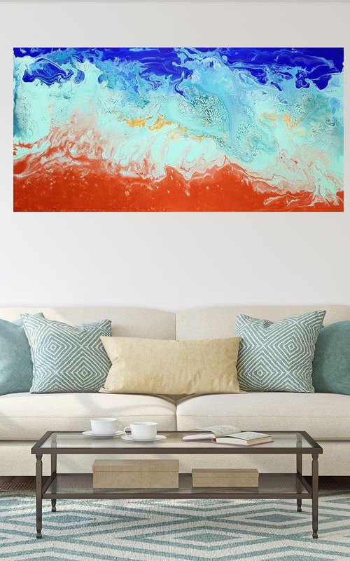 Before it melts down - large abstract painting by Ivana Olbricht