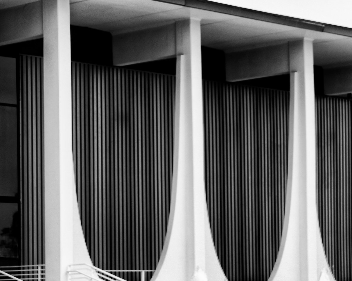 Impressionistic Cityscapes Photograph By William Dey, 26 X 21", The Pattern Of The Bank, Original Artwork