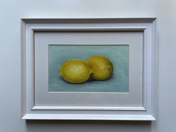 Lemons on Blue